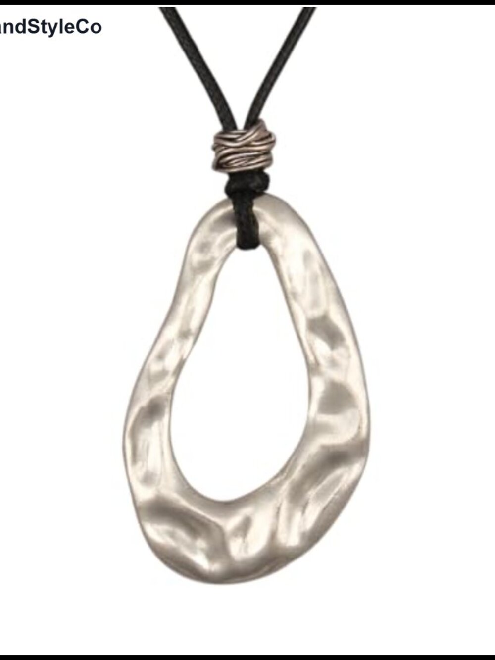 Faux Leather Cord Choker Necklace Boho Pendant Women